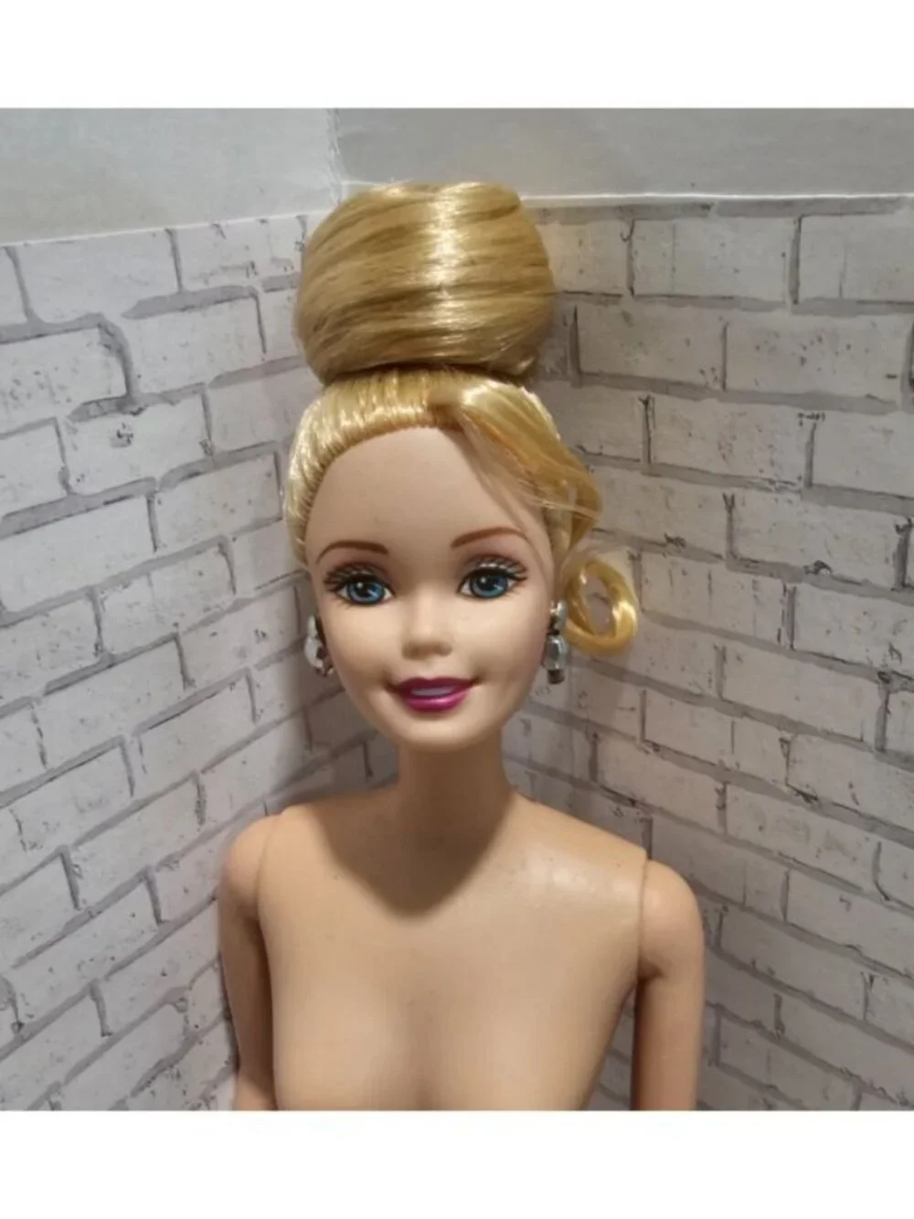 Mattel 1997 Sparkle Beauty Barbie Doll Special Edition Blonde Updo Nude Rare HTF